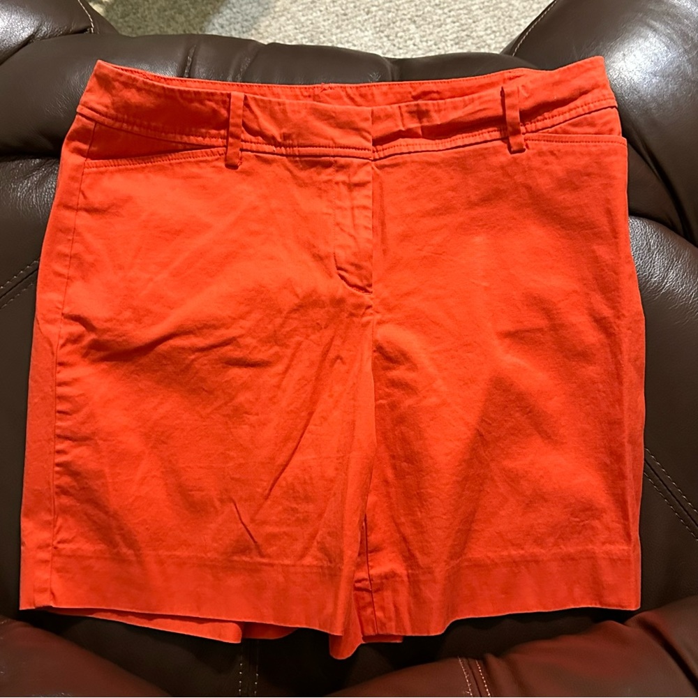 Talbots chino shorts Perfect Short size 10 in red